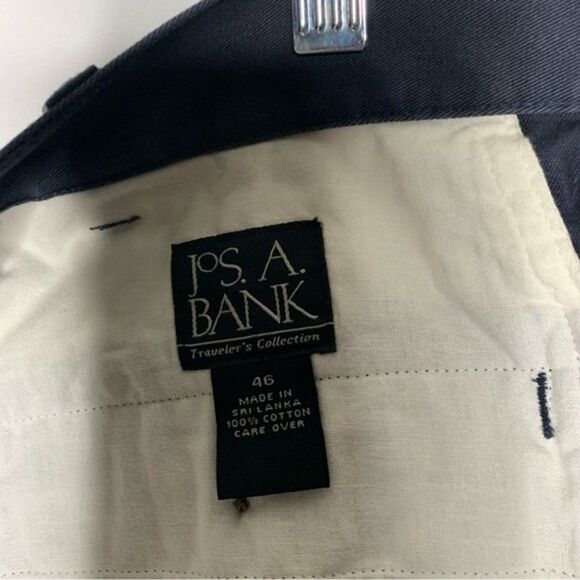 Jos A Bank Navy Blue Travelers Cotton Shorts 4 Pockets New With Tags 46 - Picture 4 of 5